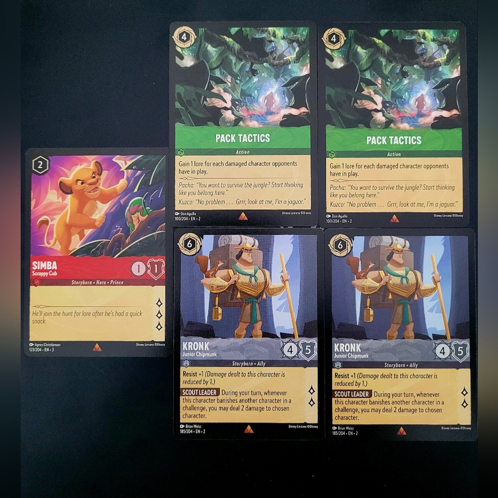 Disney Lorcana Assorted "Rare" Cards